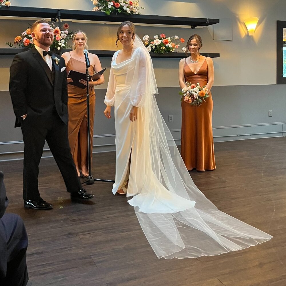 Cathedral tiered veil